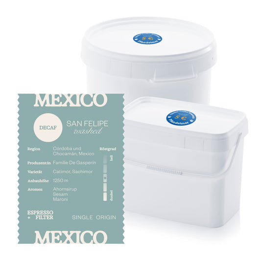 DECAF Mexico, Espresso & Filterkaffee
