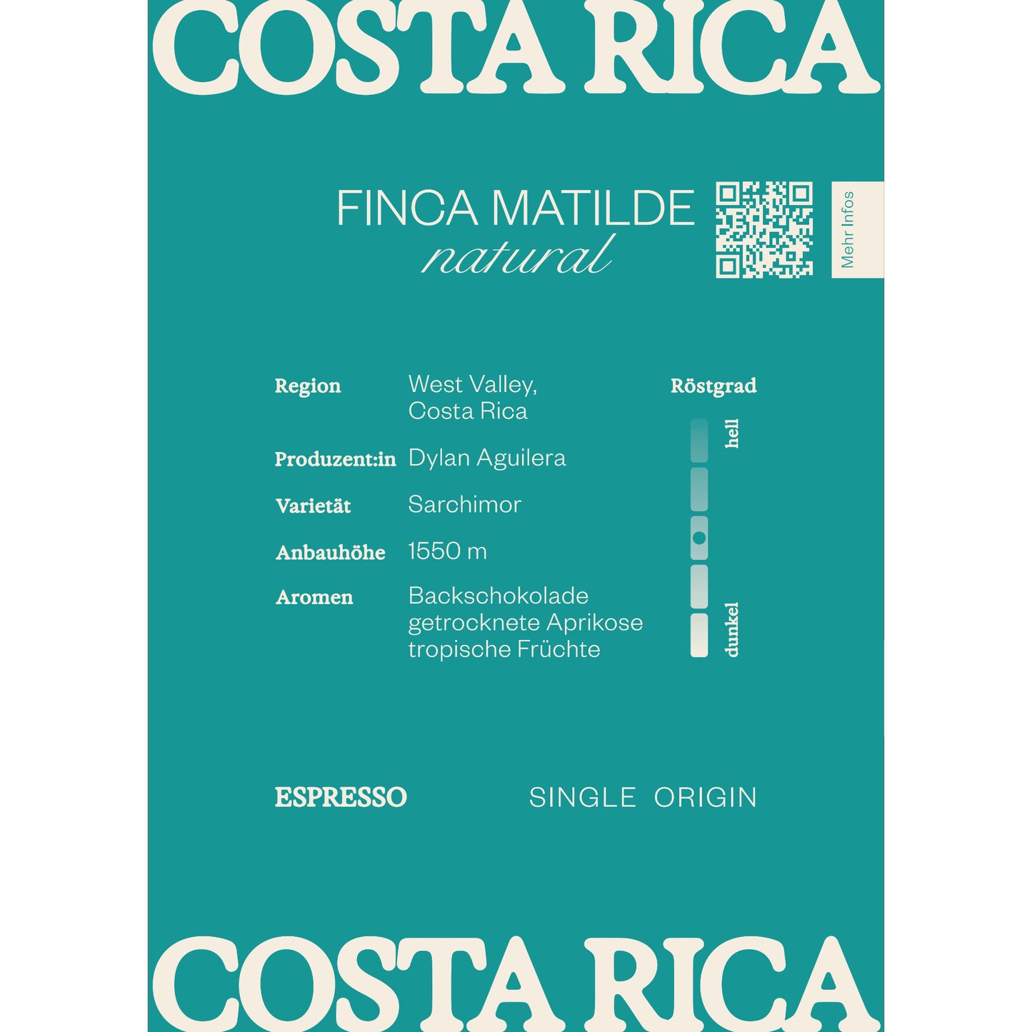 COSTA RICA Finca Matilde, Espresso