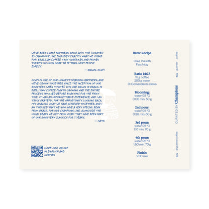 BRAZIL Fazenda Guariroba »Curated by Champions«, Filterkaffee