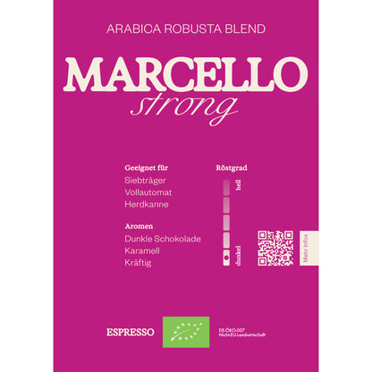 MARCELLO STRONG Blend, Bio-Espresso
