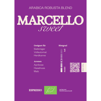 MARCELLO SWEET Blend, Bio-Espresso