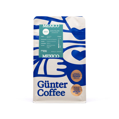 DECAF Mexico Natural, Espresso & Filterkaffee