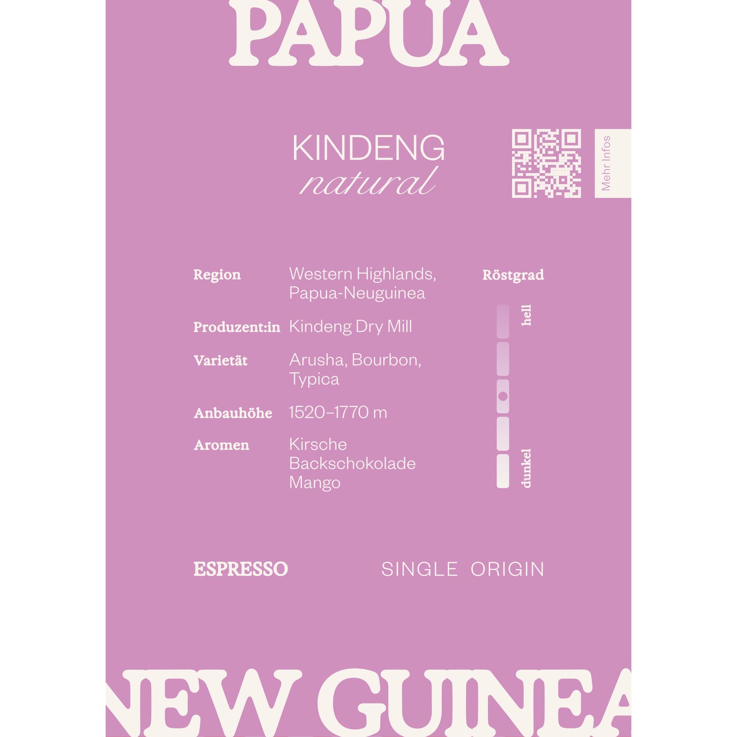 PAPUA NEW GUINEA Kindeng, Espresso